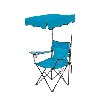 Outdoor Portable Custom Back Pack Picnic Beach Folding Camping Fishing Chairs with Canopy beach chair foldable