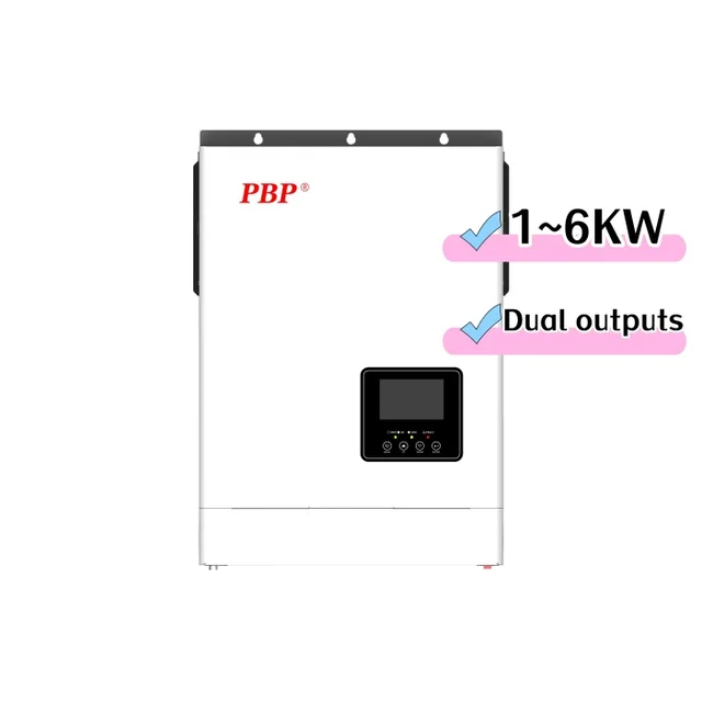 PBP Solar Inverters 4KW 5KW 8.2KW 10.2KW Pure Sine Wave Single Phase 24V off Grid Inverter with MPPT Popular Product