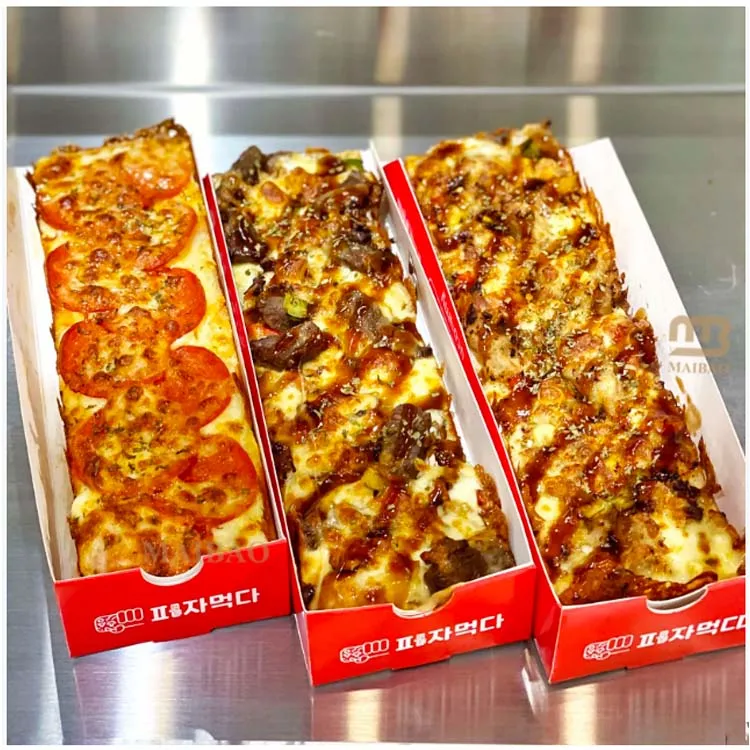 食品グレードの配達ボックスピザカスタム25cm韓国ピザ引き出しボックス