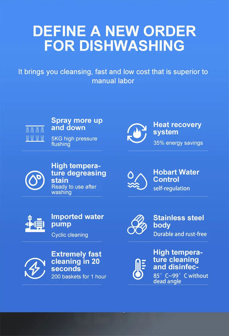 Hotel Dishwashers Automatic Tunnel Delivery Dishwashers Smart