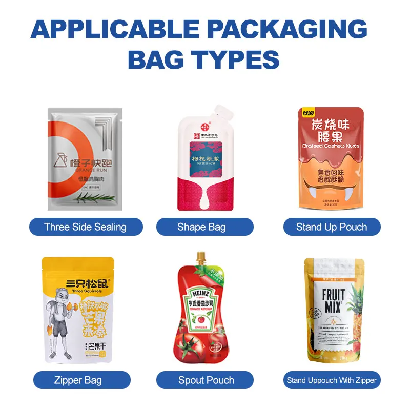Automatic Juice Kiwi Juice Ketchup Milk Sauce Paste Stand up Pouch Premade Bag Filling Packaging Machine Doypack Packing Machine