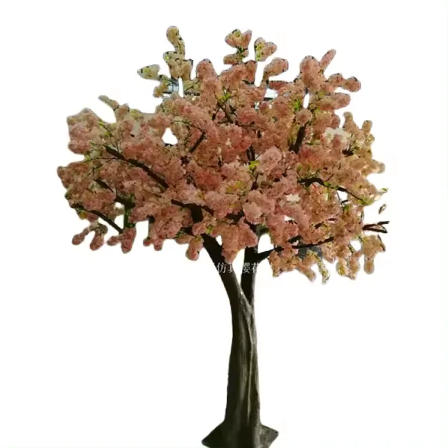 Угловое украшение Сакура цветок из стекловолокна искусственная вишня дерево Свадебный гостиничный сад пейзаж