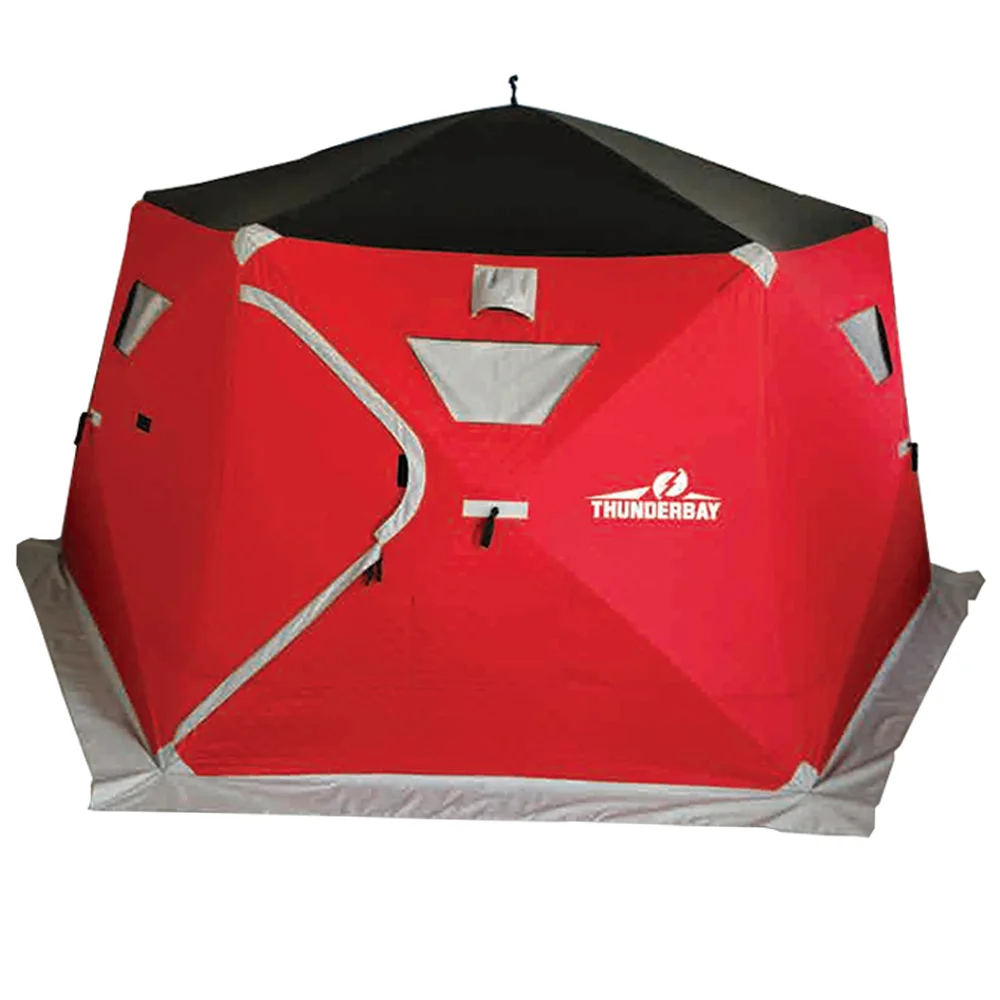 6-8 Person Warmth Portable Ice Fishing Tent Winter Camping Hot Tent ...