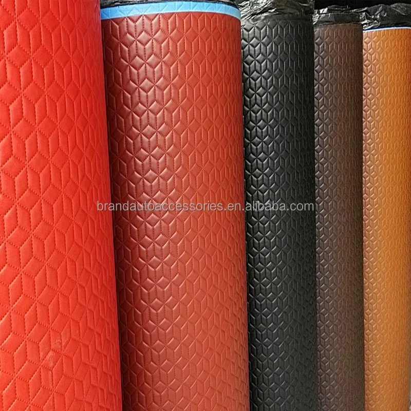PVCレザー + スポンジ + xpe素材3Dカートランクマットブーツマット素材 