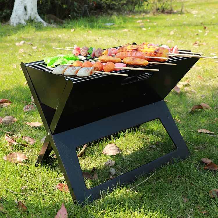 HOMFUL Custom Easily Assembled Folding Camping Portable Outdoor Charcoal  Foldable Collapsible BBQ Grill