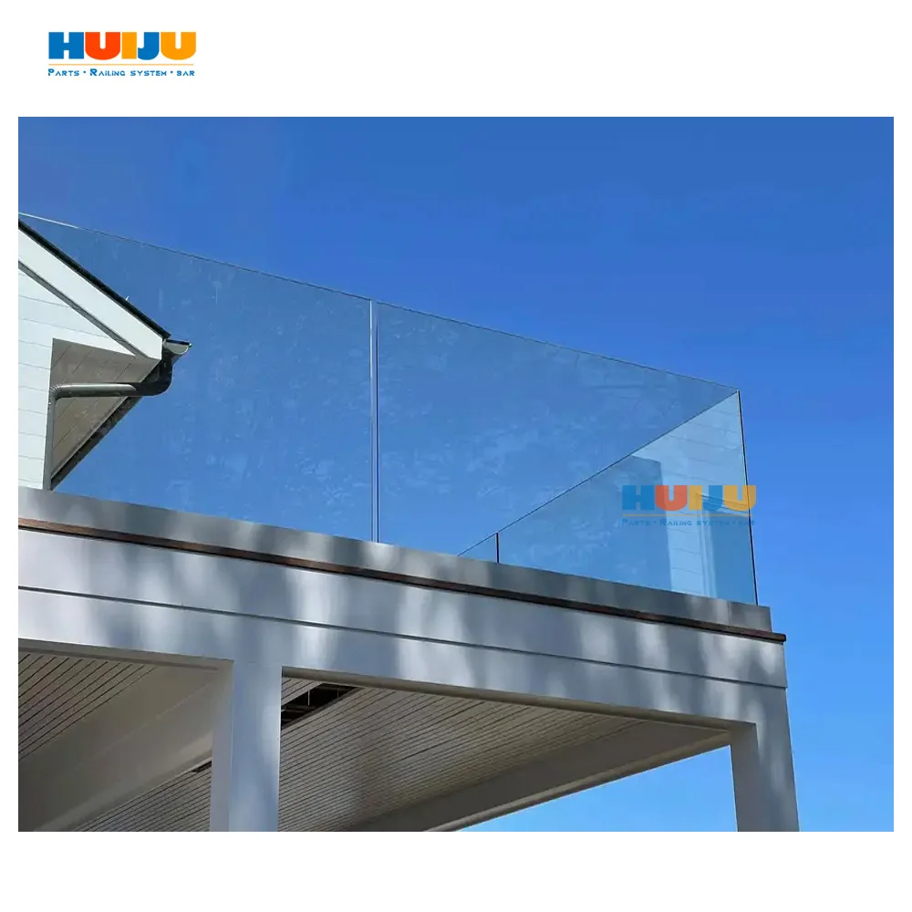 Balcony Railing Post Profile Hj Aluminum Profiles For Glass Railing Handrails Balcony Outdoor ...