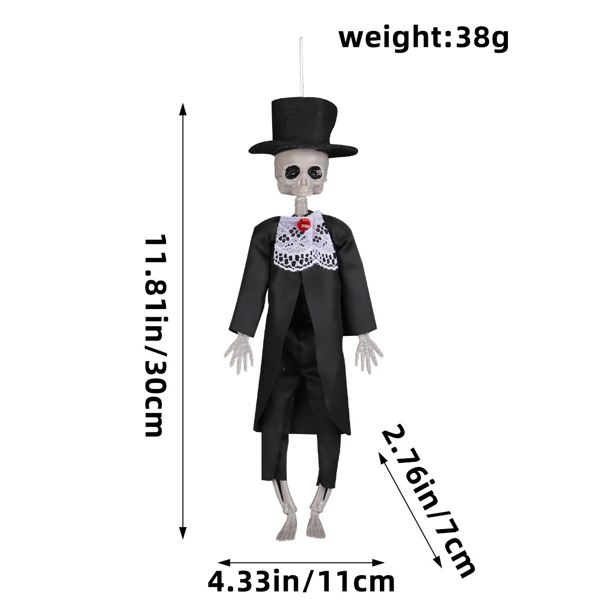 Hot Selling Chamber of Secrets Bar Party Trick Prop Halloween Decoration Skeleton Bride Groom Pendant