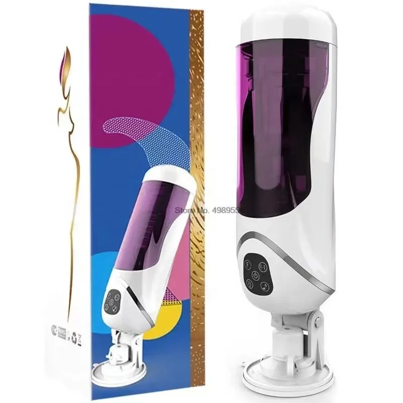 Popular Male Automatic Masturbation Cup Retractable Automatic Sucking  Masturbator Vaginal Orgasm Machine Men Sex Toys