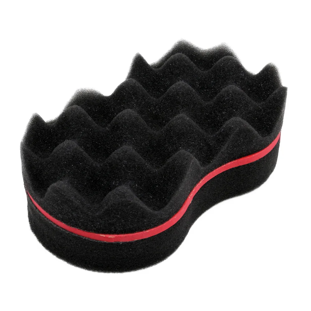 Magic Double Sides Twists Curling Multi Hole Curly Hair Sponge for Barbershop and Beauty Salon
