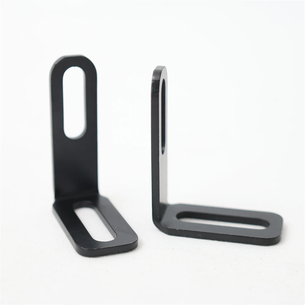 product universal motorcycle spotlight adjustment long hole double head 90 degree angle fixer connector l bracket angle iron piece-2