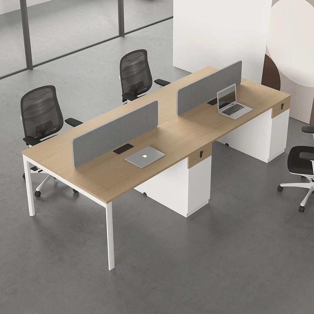 2024 Factory Custom Oem Modern Modular Office Furniture Workstation Staff Open Staff Workstation Office Desk and Chair Sets
