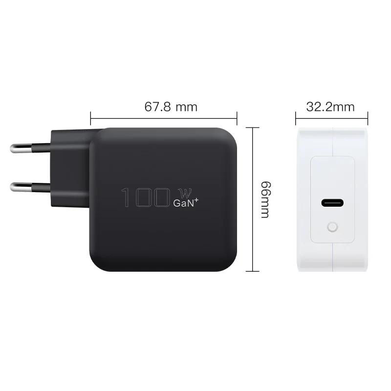 Travel Wireless 100W Usb C Mini Charger Pd Charger Laptop Usb Fast Charging Type C Adapter 100W Gan Charger