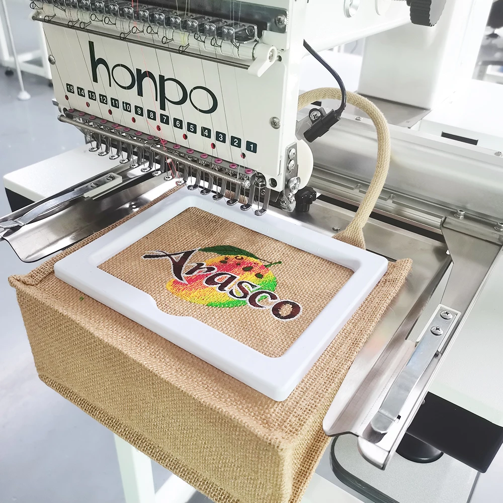 Multifunction Computer Embroidery Machine Single Head with 10" Touch Screen LCD Monitor