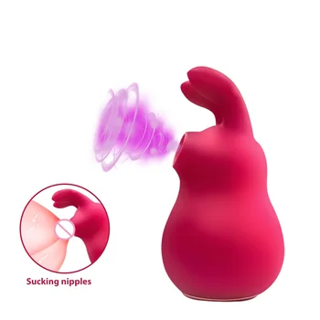 Cute Rabbit Clit Sucker Vagina Sucking Vibrator Clitoris Stimulator Blow job Oral Nipple Sex Toys for Adult Women Masturbator