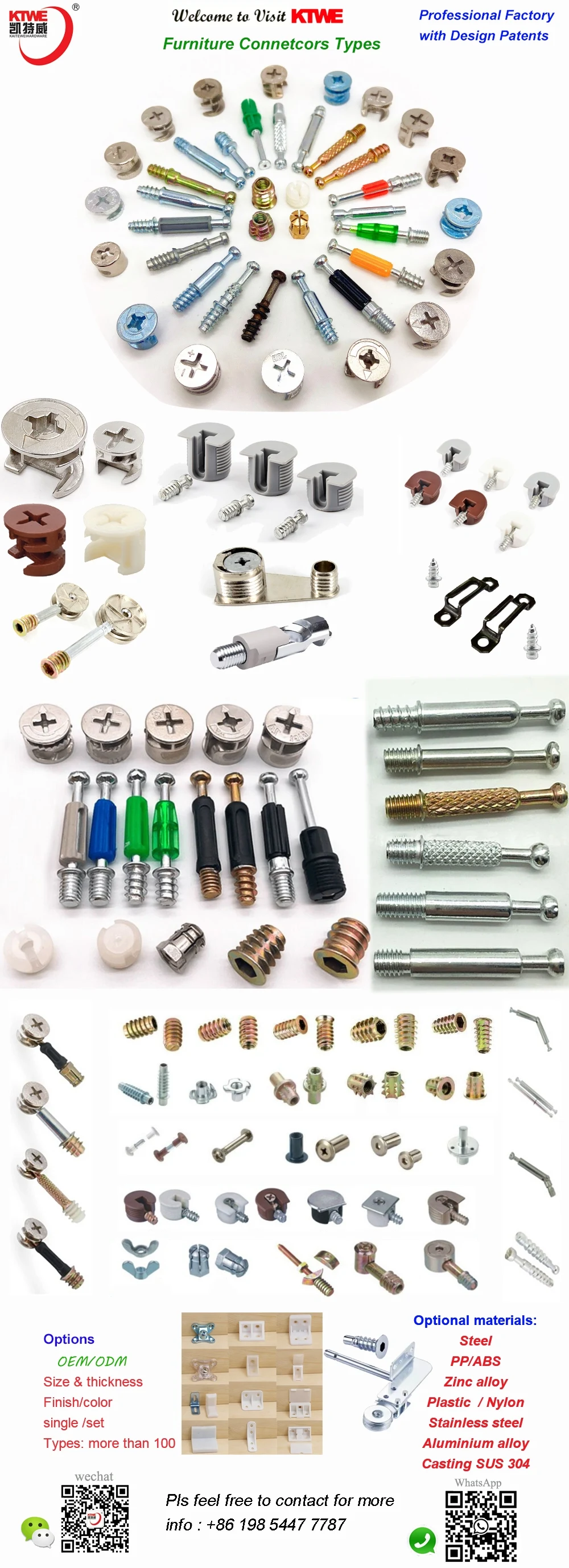 Furniture Connector Types Invisible Hidden Connectors Buy Dowel Cam