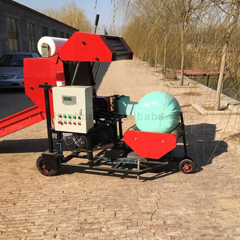 Fully Automatic Silage Packing Machine Alfalfa Hay Baler Grass Corn Stalk Packing Machine