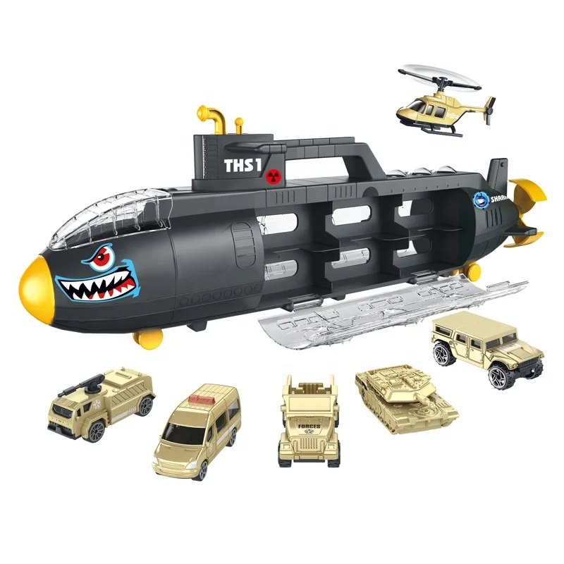 Submarine Toy Shark Car Vehicle Carrier - Unisex Friction Toy for