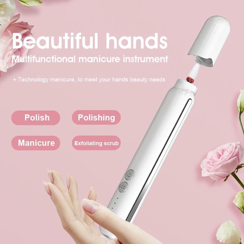 Portable Nail Drill Machine Kit Rechargeable M2 Electric Nail Instrument 15000RPM for Manicure Pedicure Polishing Exfoliante