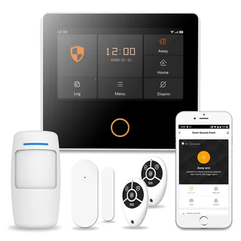 Staniot WiFi Wireless Smart Security Home Alarm System Kit 433MHz 2G GSM Door Sensor Motion Sensor Remote Control Online Upgrade