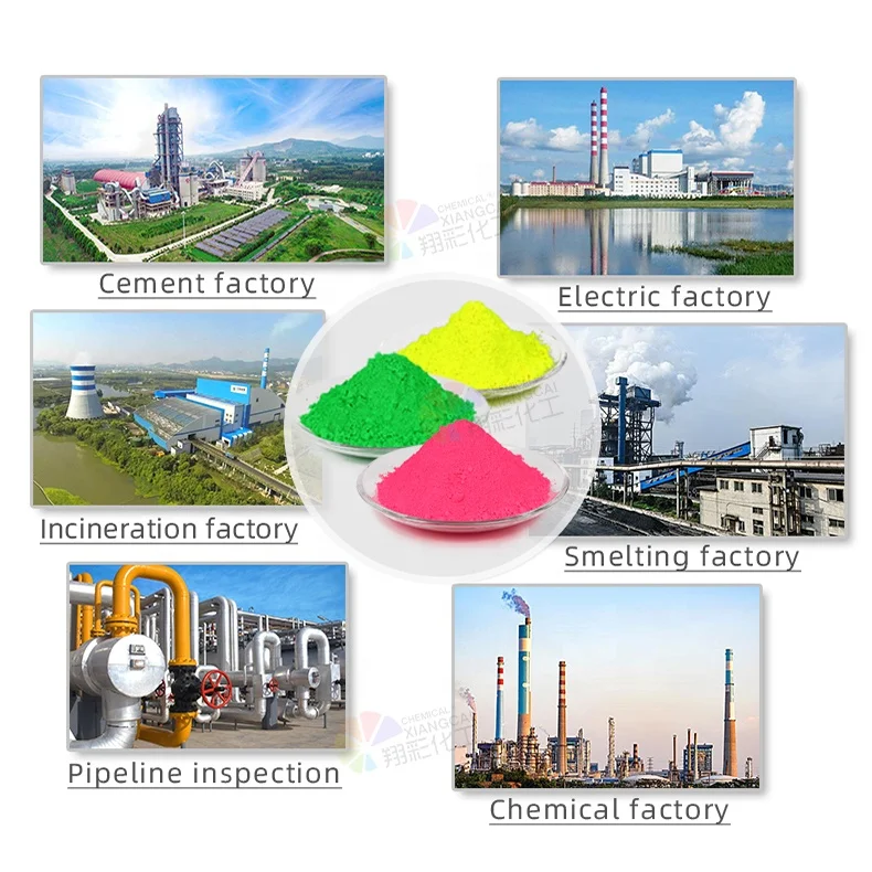 High Quality Pink High Temperature Resistance Tracing Pigment Fluorescent Powder for Leak Detection Test