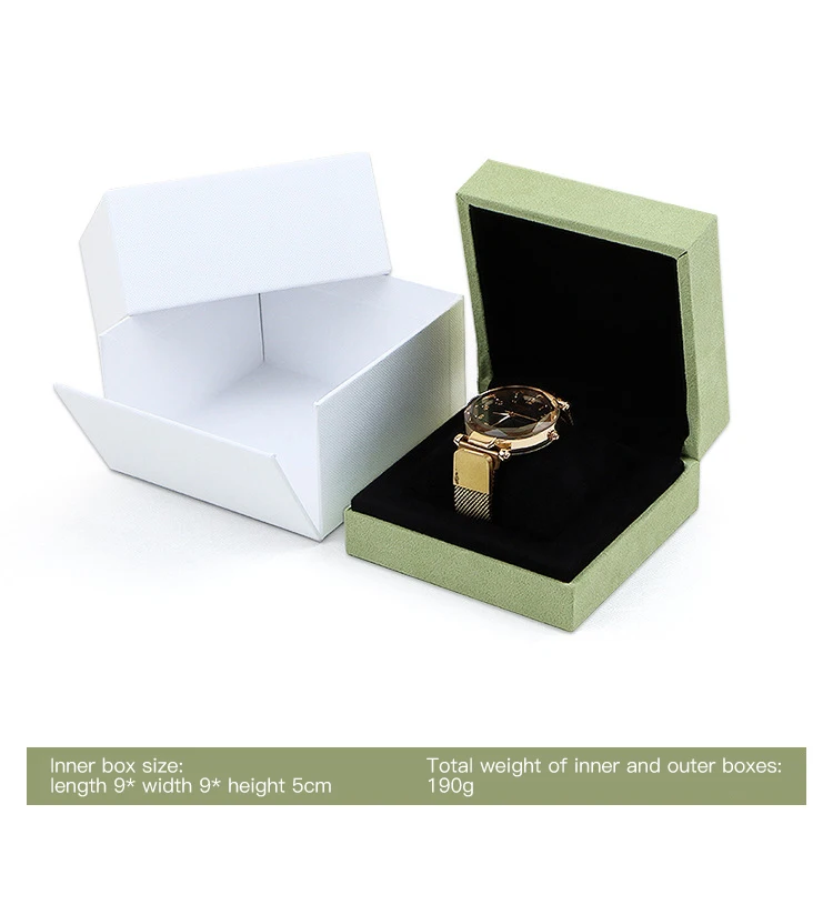 High End Pu Leather Luxury Jewellery Box Elegant Ring Earrings Necklace