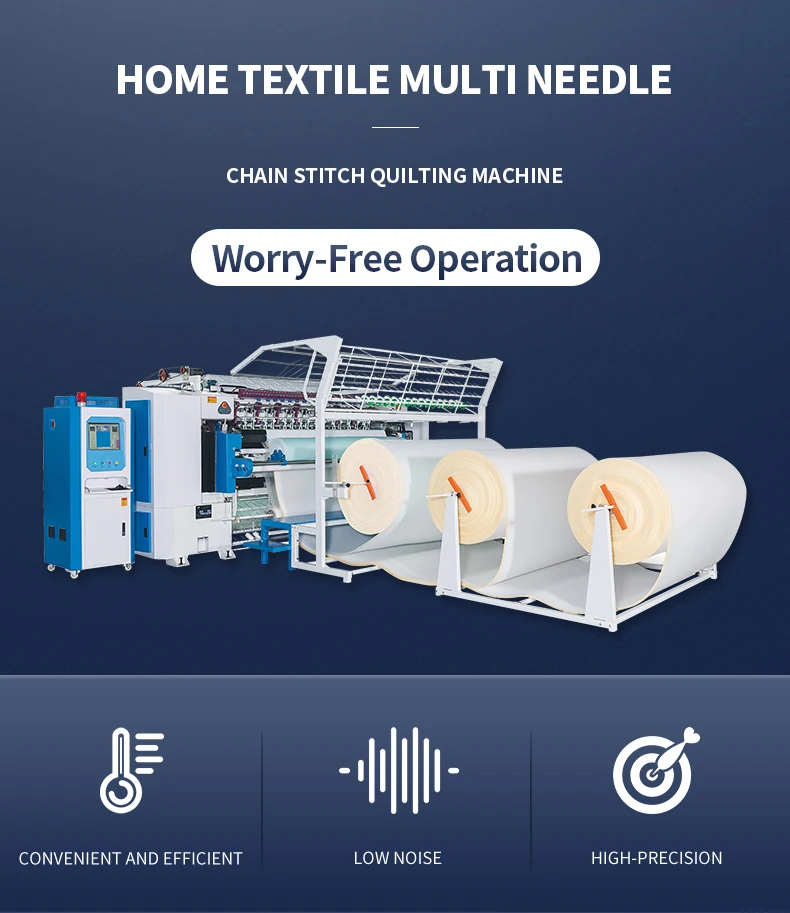Computer Chainstitch Multi-Head Rotary Hook Chain Stitch Quilting Embroidery Machine ...