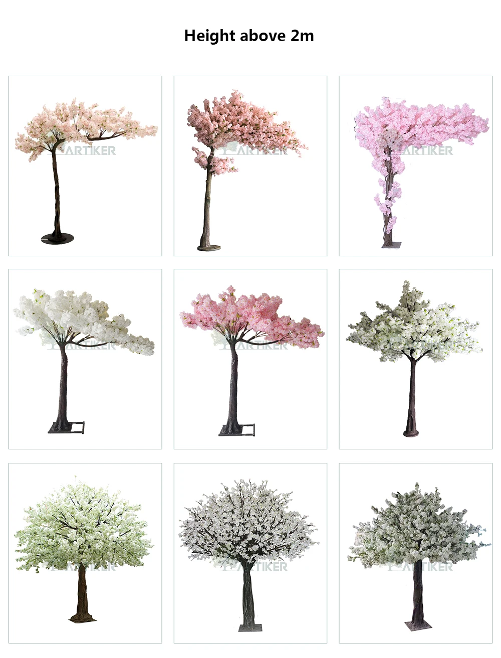 Wedding Table Centerpiece Ornament Tree Silk Artificial Cherry Blossom Tree