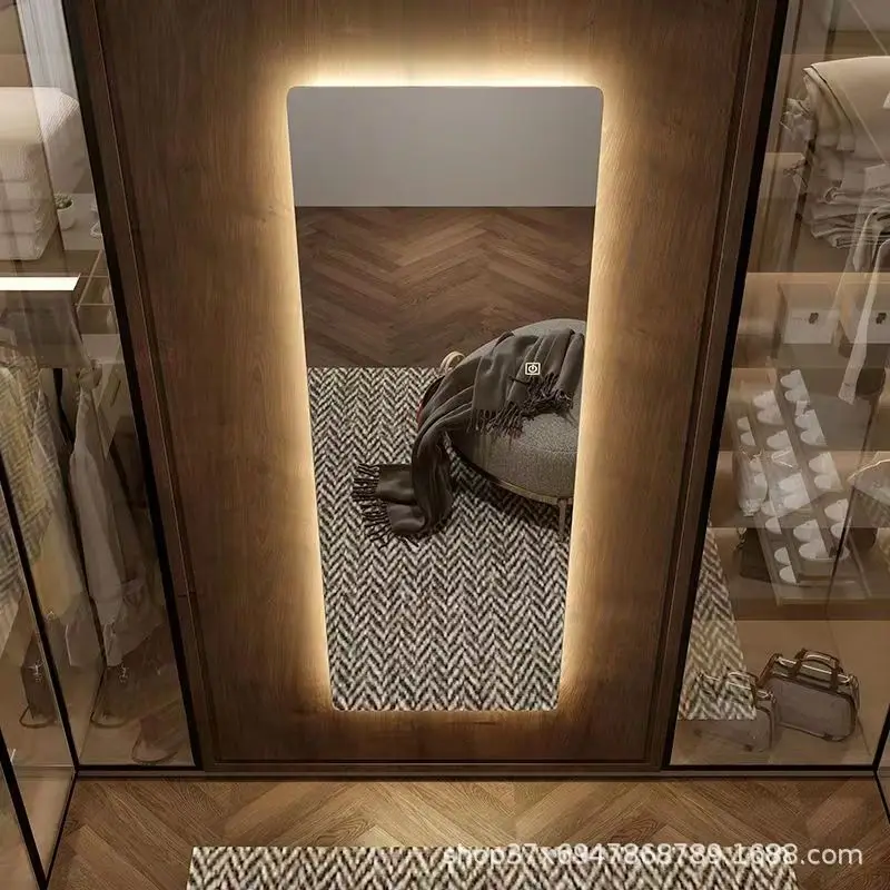 Decorative Luxury Led Full Length Mirror Freestanding Lights Station