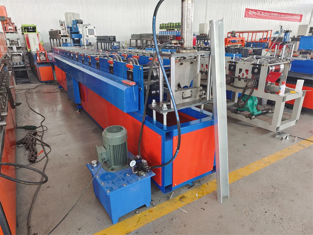 Hot Sale U Channel Guide Rail Making Machine - C Purlin Roll Forming ...