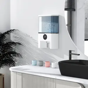 Smart Electric 500ml Automatic Mouthwash Dispenser Touchless Wall-Mounted Digital Display for Household Hotel Use USB/Battery