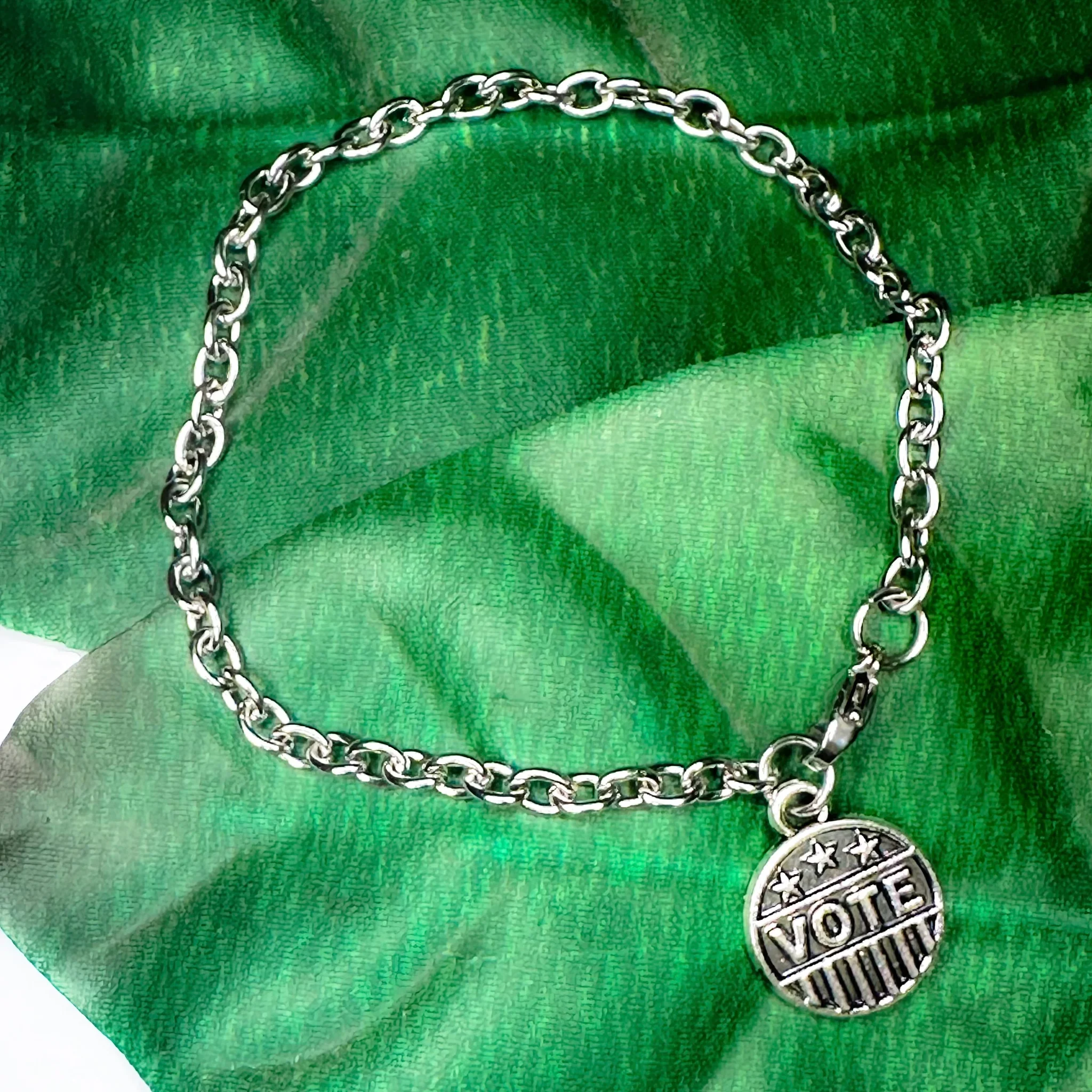 Vote Cable Chain Stainless Steel Bracelet