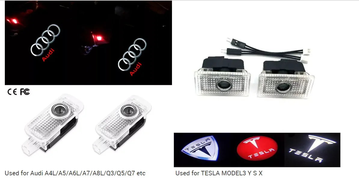 Hd Auto Symbol Emblem Courtesy Step Lights Car Door Logo Light