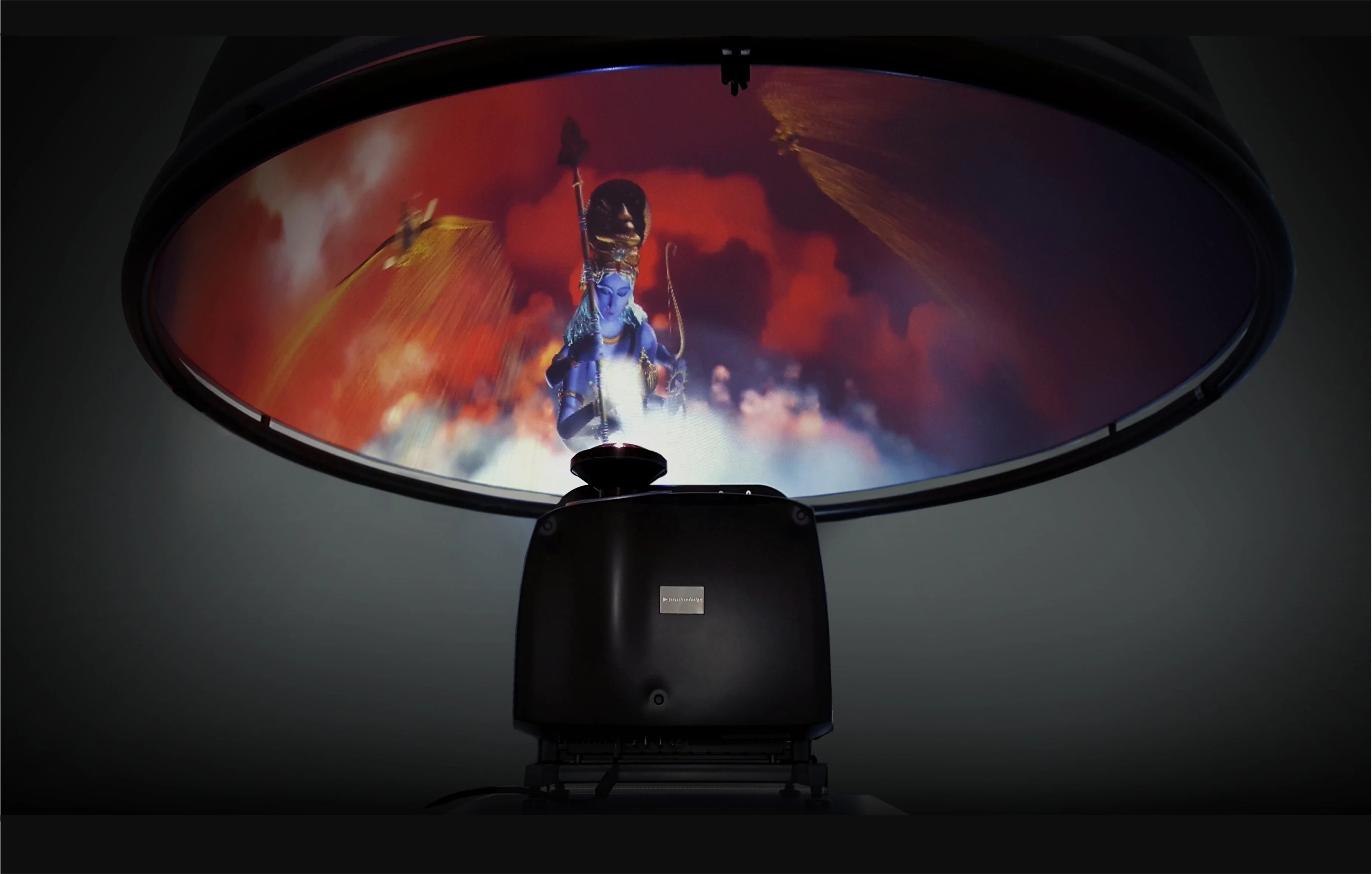 360 Degree Fisheye Projector Dome Ues Wide Angle Lens For Ptmz570a