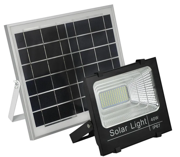 2021 LED Solar Flood Light High power Energy Saving Outdoor ip67 waterproof 25w 40w 60w 100w