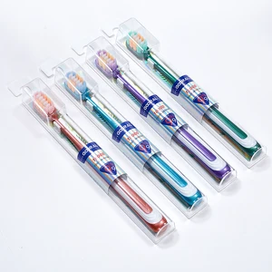 Customized Soft Bristle Household Toothbrush for Adults High Quality Biodegradable Disposable Available Four Colors OEM Options
