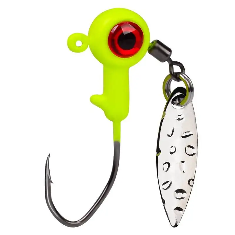Large Eye Jig Head With Rotating Blade Fishing Jig(b06) - Buy Fishing ...