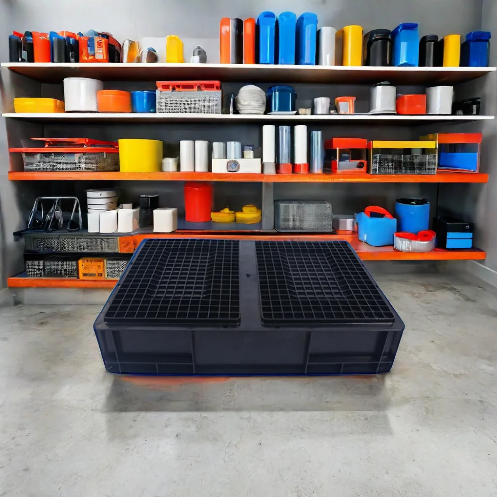 Industrial Design PP Turnover Storage Box Logistic EU Packaging Cover Warehouse Workshop Electronic Components Cover Electronic
