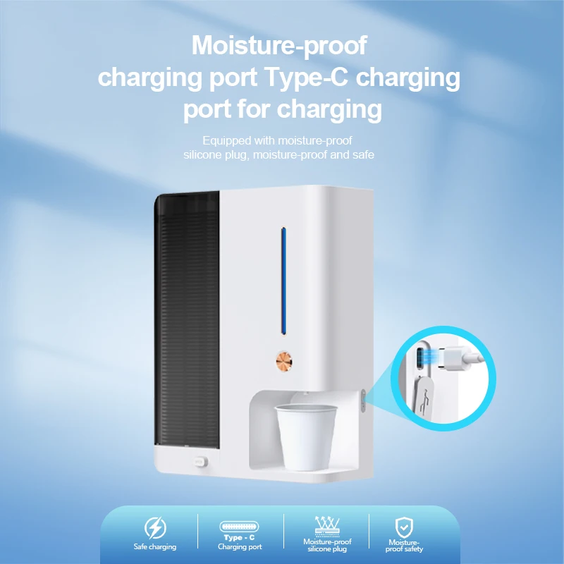 Бытовой Отель жидкость для полоскания рта диспенсер ванной комнаты с чашкой и нить продолжительное время работы в режиме ожидания: аккумуляторная