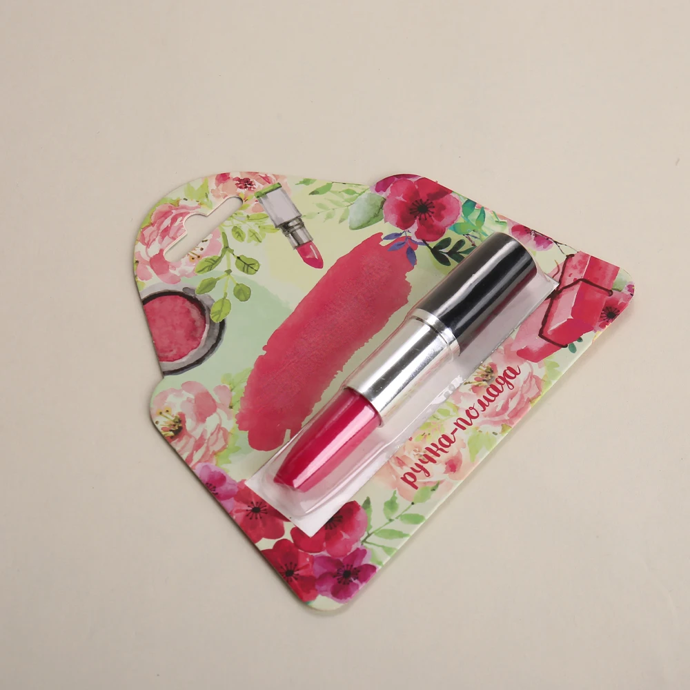 Jinayon Custom Lipstick Packaging Art Paper and Transparent Plastic Blister Sealed Packaging