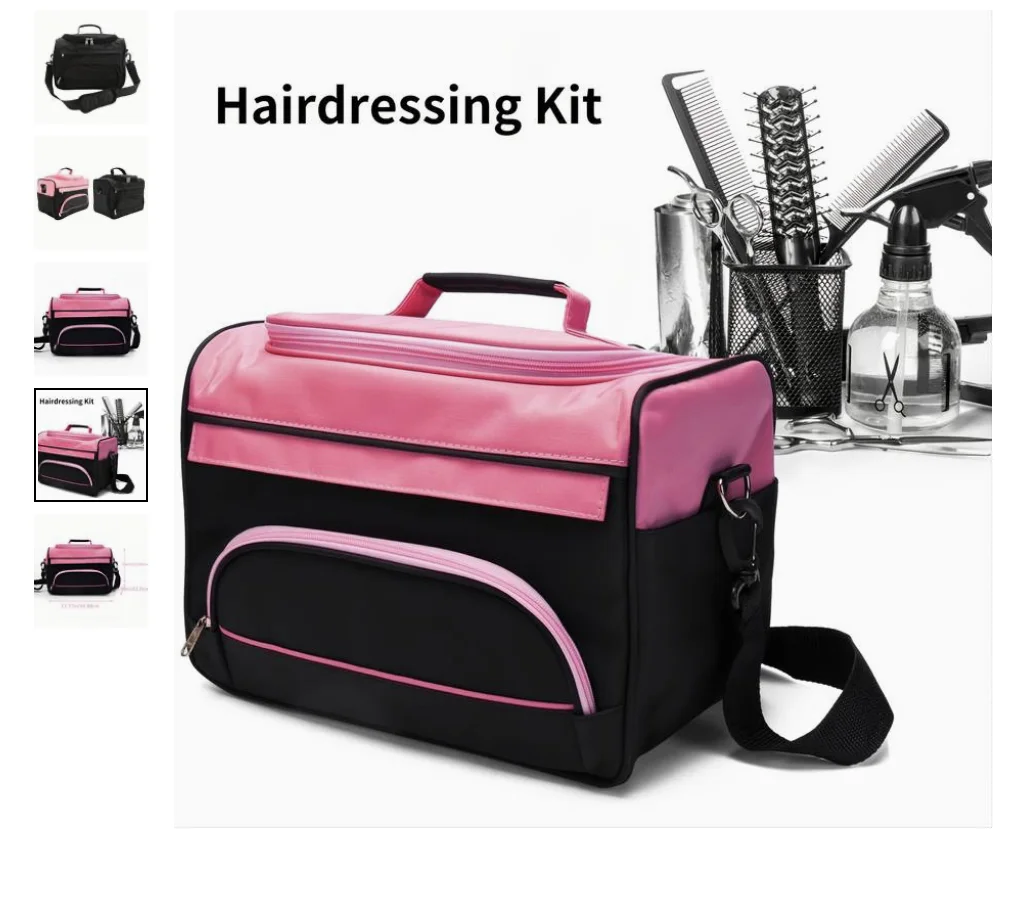 Hair Stylist Barber Storage Makeup Bag Women Men Hairdressing Hair Beauty  Salon Equipment Tool Case Travel Handbag Cosmetic Bag