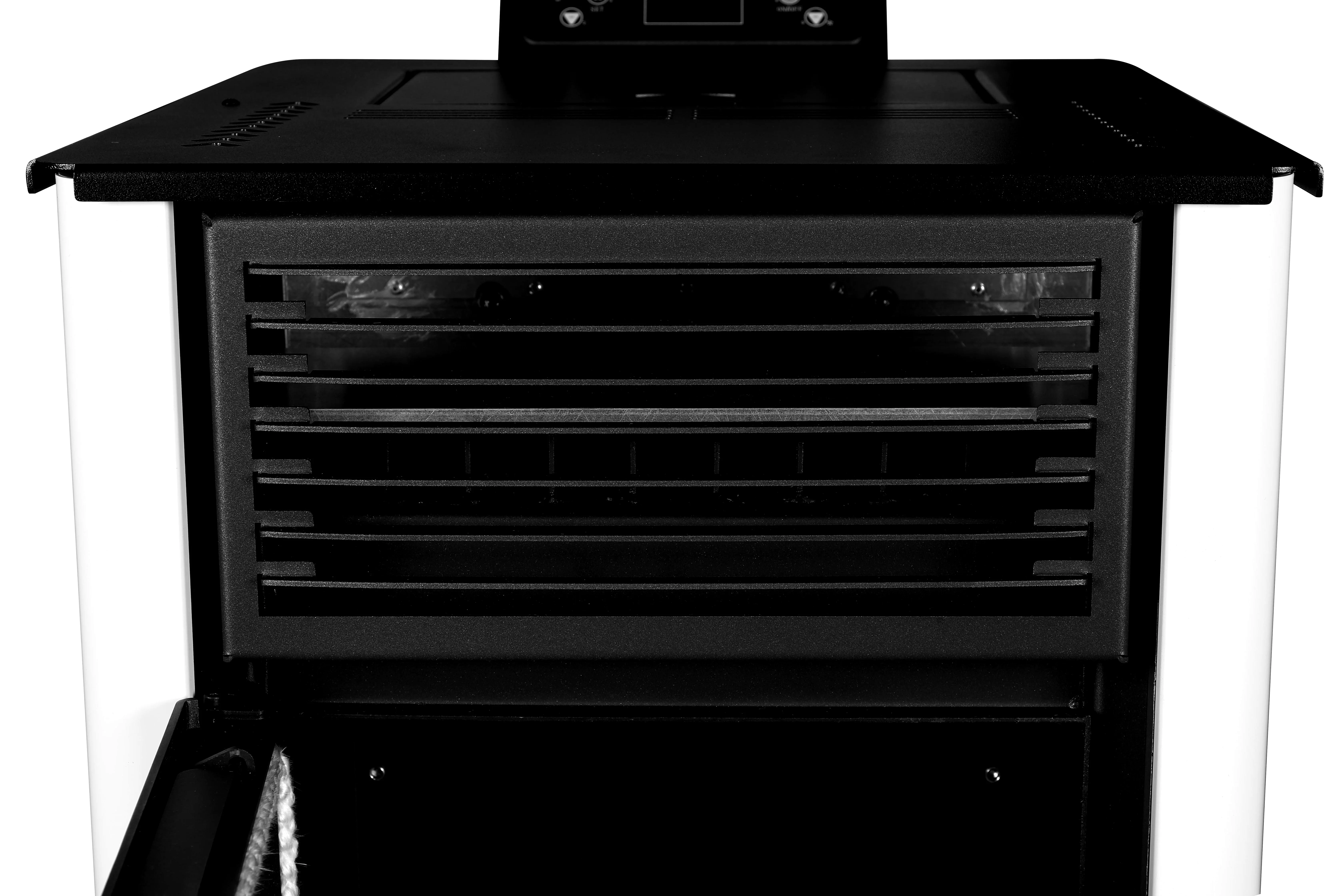 Km0801c High Efficiency 8kw Smokefree Pellet Fireplace Automatic Feeding Wood Pellet Stove With