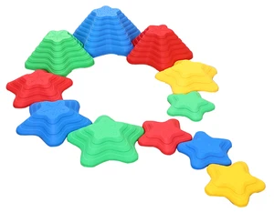 Unisex 11-Piece Sensory Training Balance Stepping Stone Children's Educational Plastic Toy for 2-4 and 5-7 Years