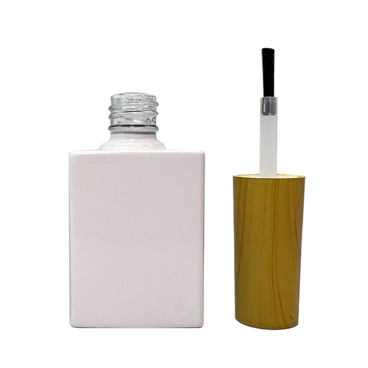 Beautiful Square Custom Made Nail Polish Bottles 10ml 12ml 15ml Glass