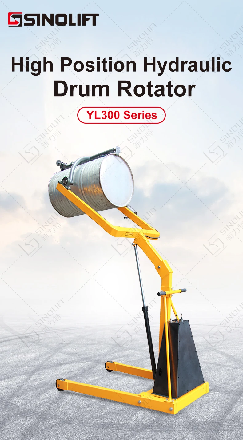 Sinolift Yl300 Manual High Position Drum Jacks Rotating Crane Hydraulic