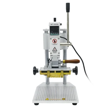 Manual Digital Leather Logo Embossed Machine Hot Stamping Machine Portable Gold Silver Foil Manual Small-sized Pressing Machine