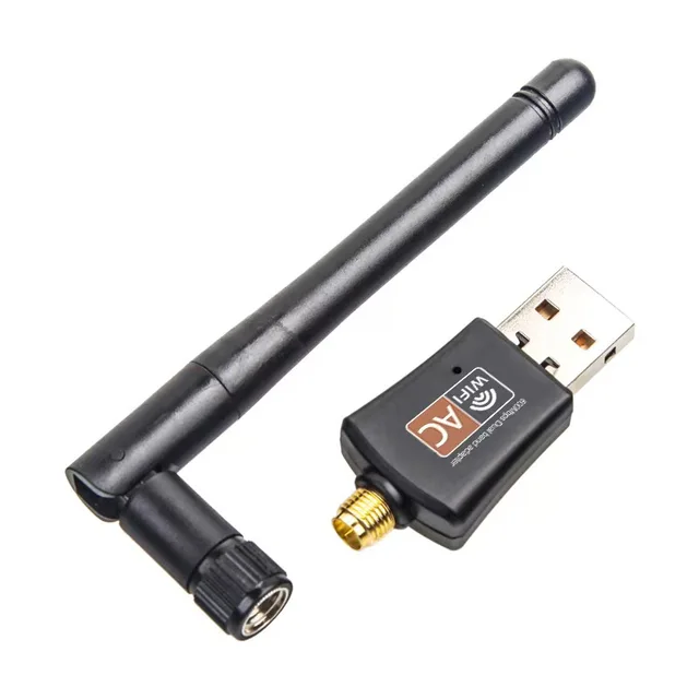 Custom Logo 600Mbps Dual Band WiFi Adapter USB 2.0 Network Card RTL8811 for PC & Laptop External with Stock Status