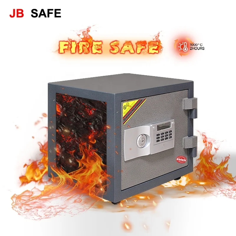 JB Cofre 2 Hours Fireproof Safe Deposit Box Digital Safe Security Fireproof Safes