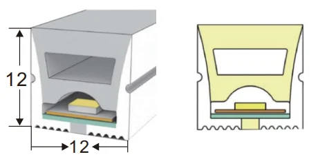 Silicon Neon Cover Led Strip Light 8mm Led Neon Flex Separate Led Neon Flex Tube Neon Led Light details