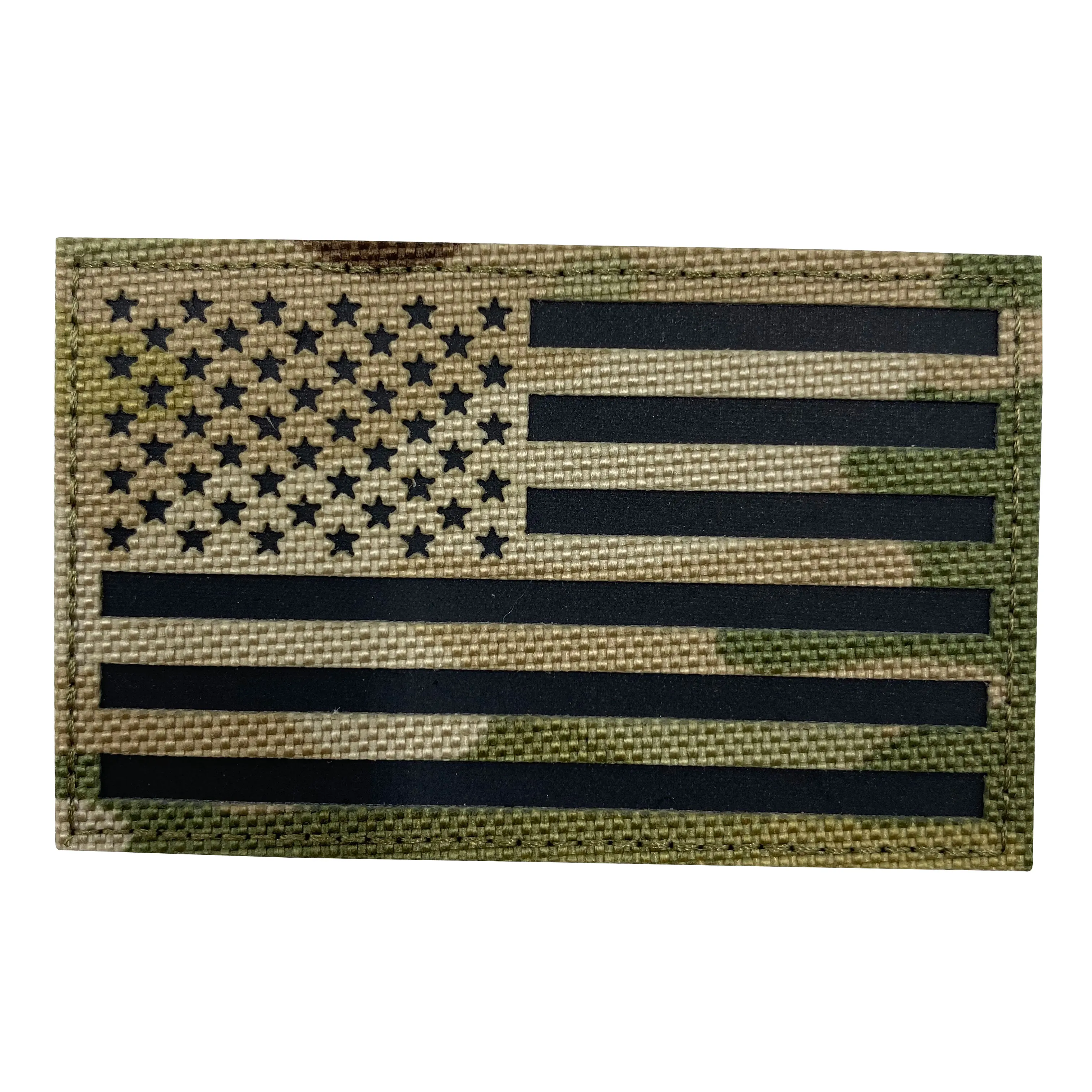 Laser Cutter Patches Custom High Quality Laser Cut Embroidery Patch with Hook and Loop