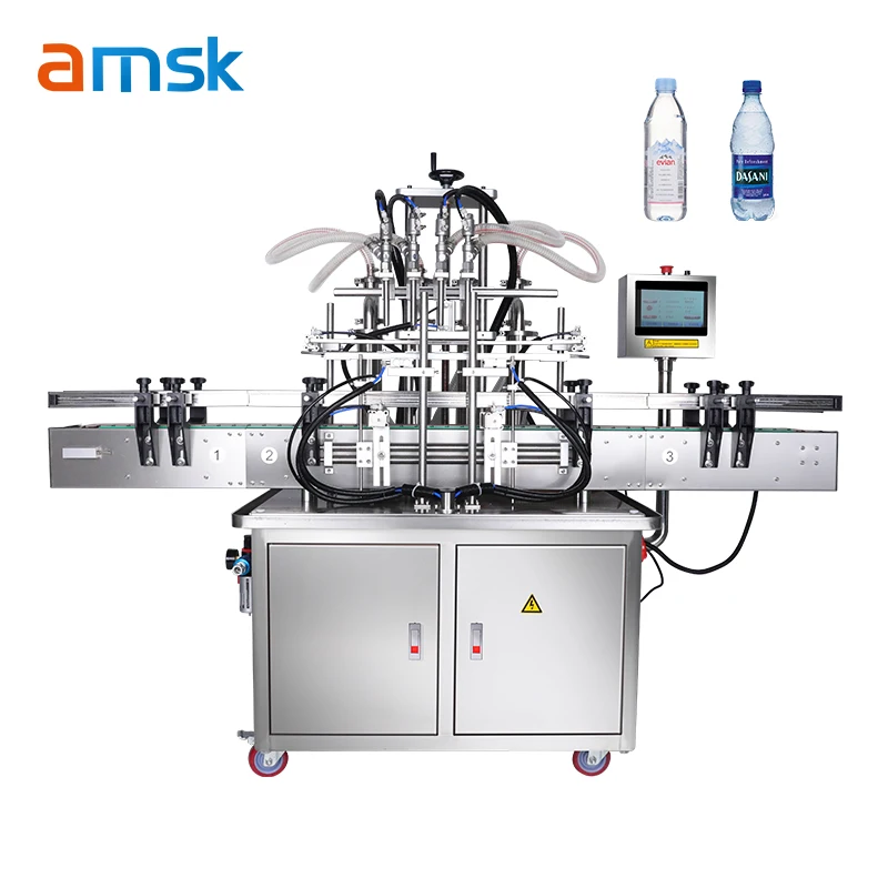 GTSP4G 2/4/6 Nozzle Automatic Magnetic Pump High Speed Factory Electric Filling Water Milk Juice Wine Liquid Filling Machine
